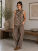 Bluse top Lucina - Leo camello