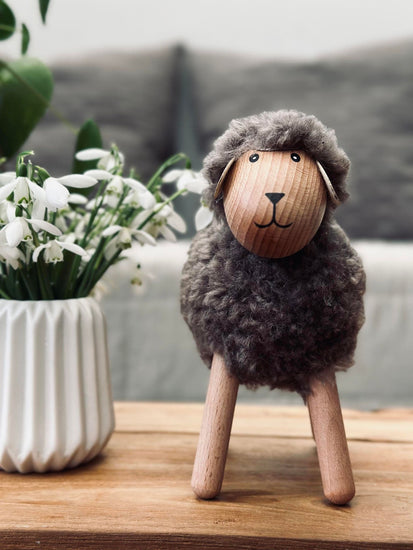 Får Grå / taupe – Stor - VIAMAJA.DK