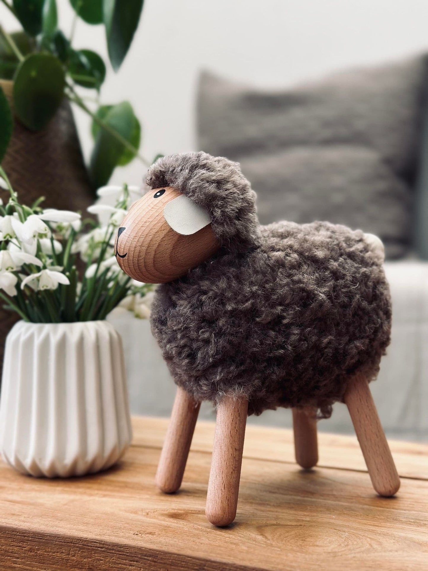 Får Grå / taupe – Stor - VIAMAJA.DK