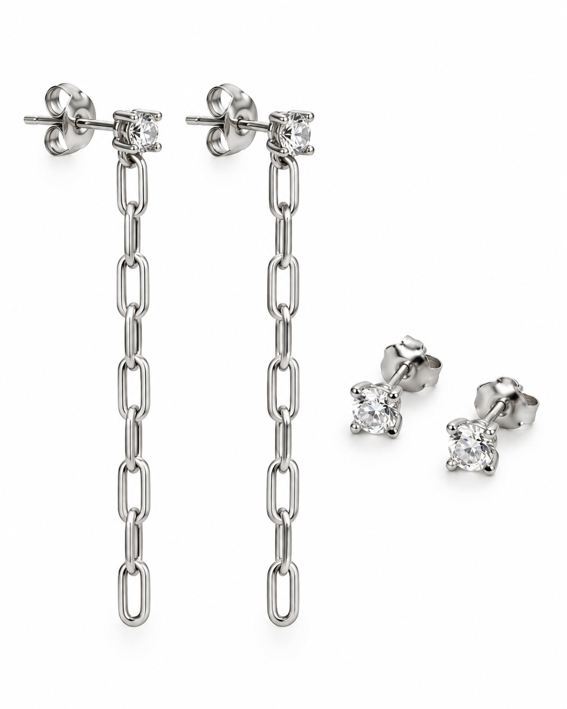Mix box m. 4 øreringe - Jessica Sterling silver