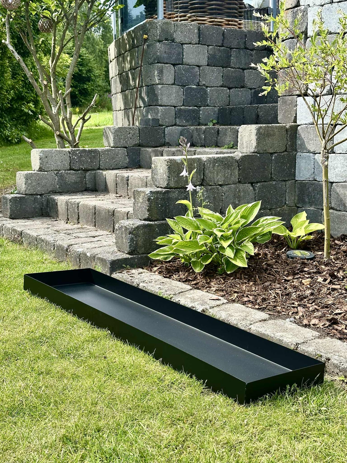 Spejlbassin Rectangle - Black