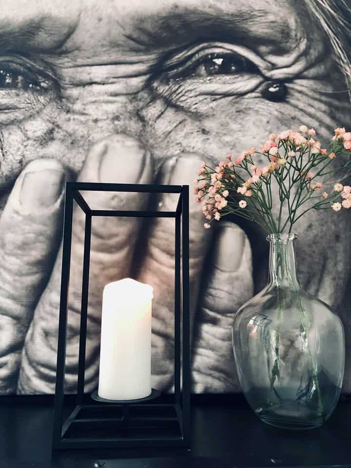 Flaske / vase i klar glas - VIAMAJA