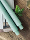 Flaskelys 25 cm - 2 stk Rustik Mint - VIAMAJA.DK