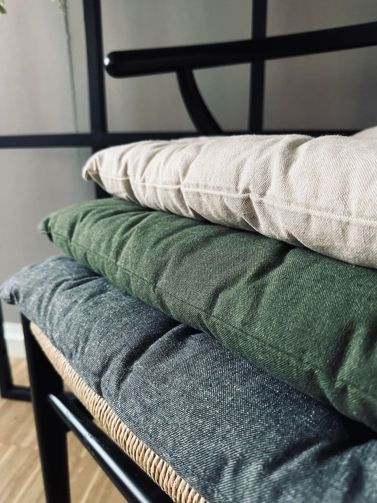 40 Inch Futon Futon 40x40 Grøn bomuld – hynde i genanvendt bomuld – VIAMAJA