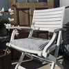 Futon hynde - Blå / Hvid 40x40