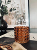 Fyrfadsstage med dots - Blomme