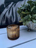 Fyrfadsstage – Rillet glas – Amber