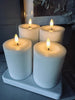 Genopladelig LED-Bloklys 4 stk