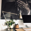 Gl. Fransk arkitektlampe med knæk