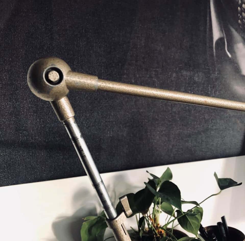 Gl. Fransk arkitektlampe med knæk - VIAMAJA