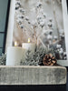 Guirlande med glimmer - 150cm Silver