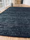Gulvtæppe – 140x200cm sort læder - VIAMAJA.DK
