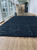 Gulvtæppe – 140x200cm sort læder