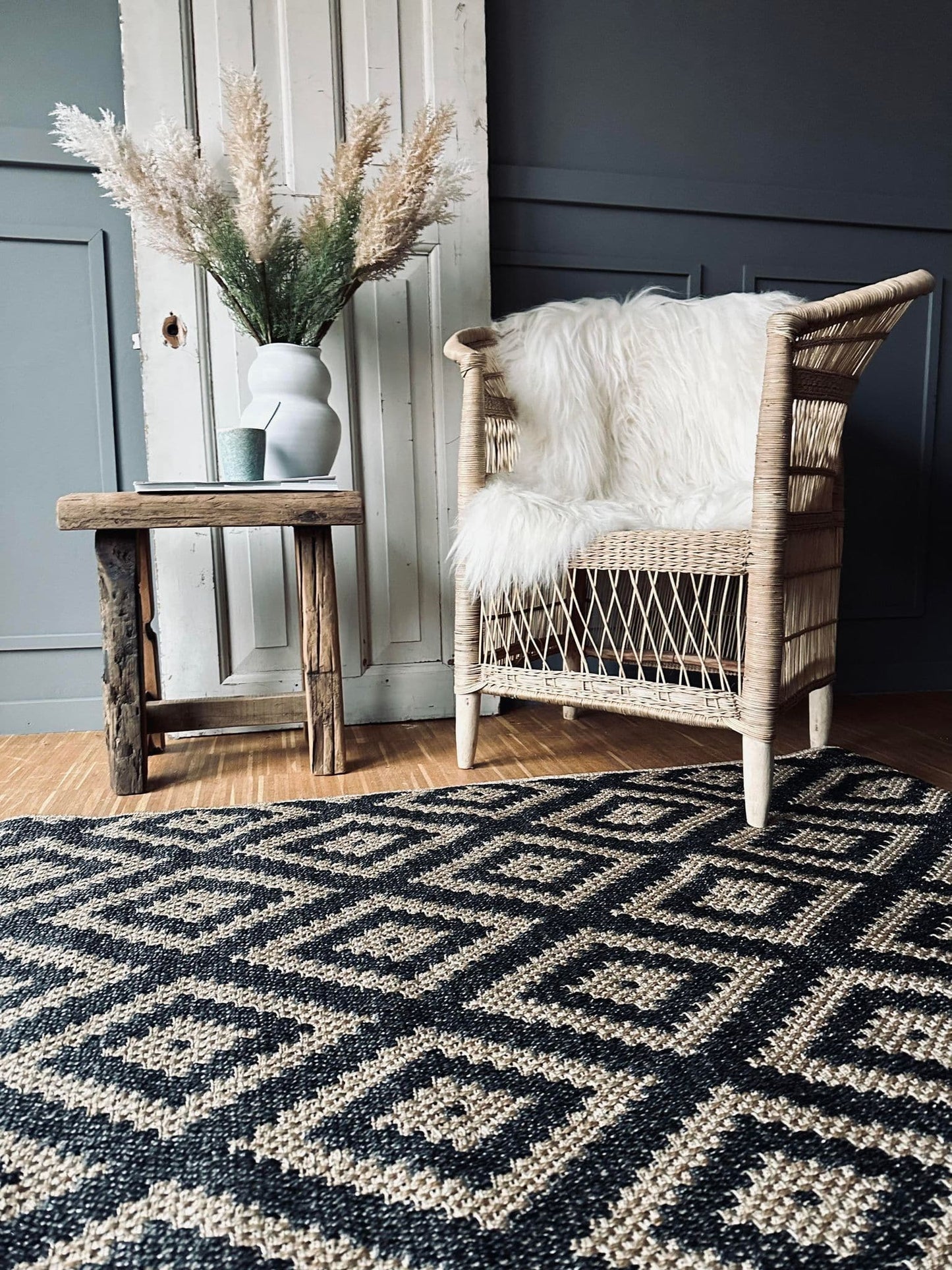 Gulvtæppe 180×120 – Godkendt til inde og ude - VIAMAJA.DK