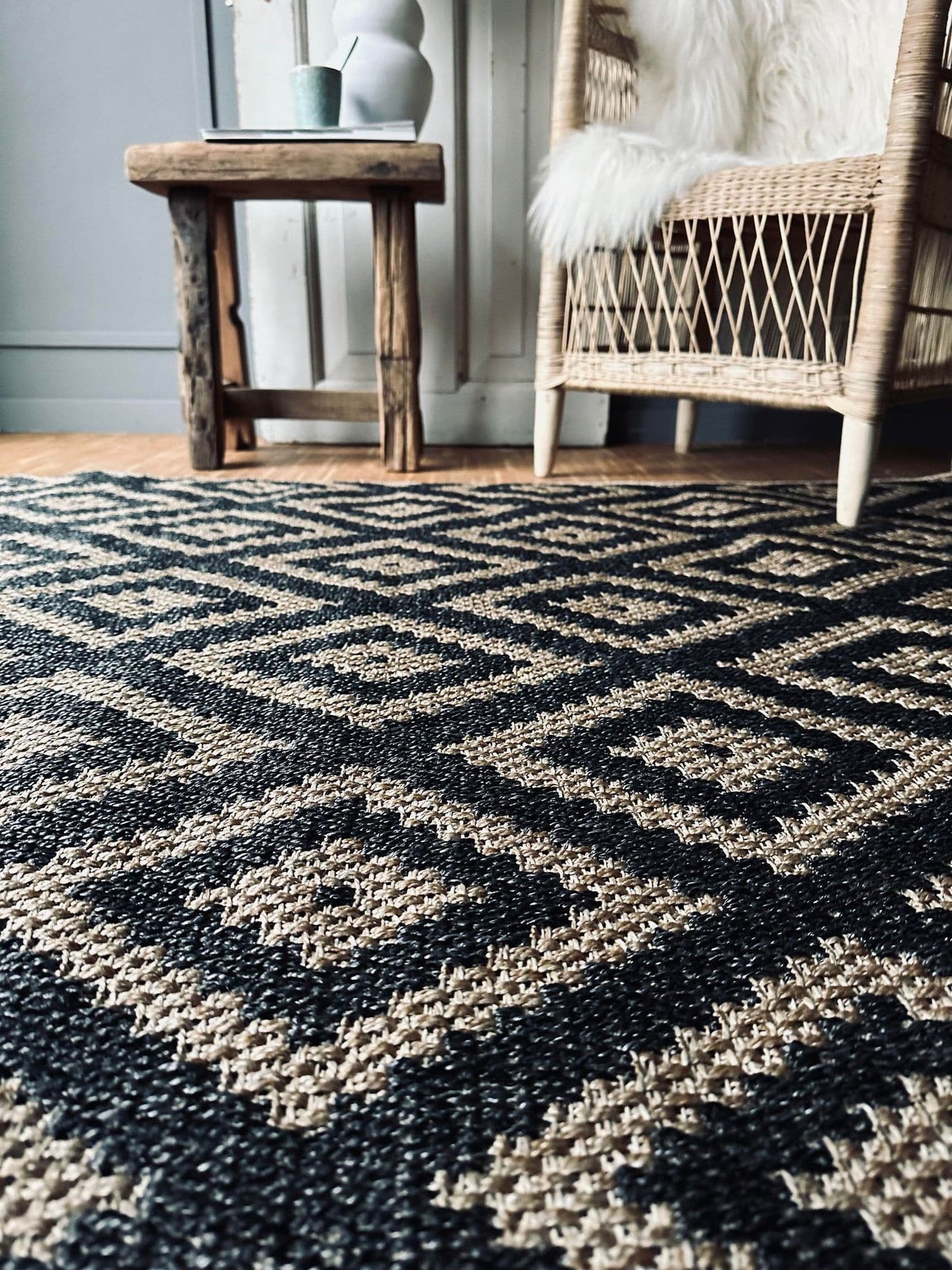 Gulvtæppe 180×120 – Godkendt til inde og ude - VIAMAJA.DK