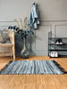 Gulvtæppe i denim og jute - 60x90cm