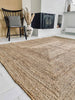 Gulvtæppe i flettet jute - 140X200