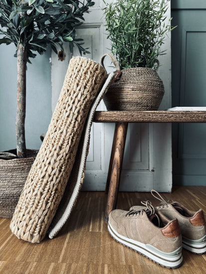 Gulvtæppe i kraftig Sumak jute – 60×90 cm - VIAMAJA.DK