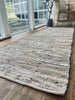 Gulvtæppe i læder - 70x200cm Beige
