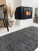 Gulvtæppe i skind med hvid tråd - 70x200cm
