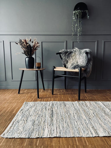 Gulvtæppe i skind – Natur 70x200