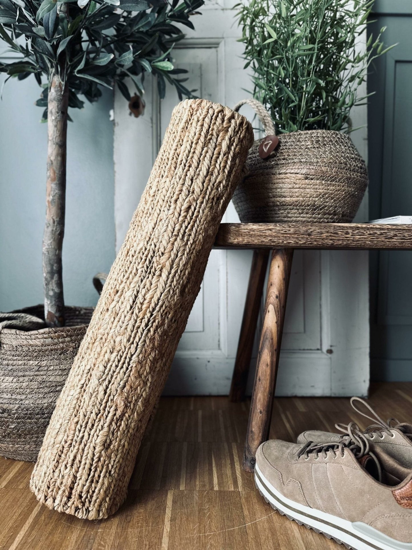 Gulvtæppe i Sumak jute - 60x90 cm - VIAMAJA.DK