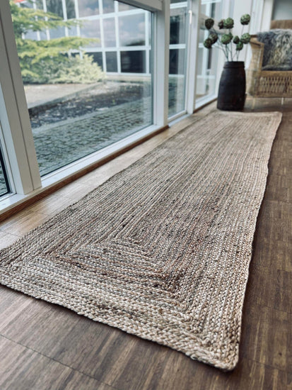 Gulvtæppe jute – 70x200 cm - VIAMAJA.DK