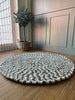 Gulvtæppe m. Dots - Naturmix 120 cm