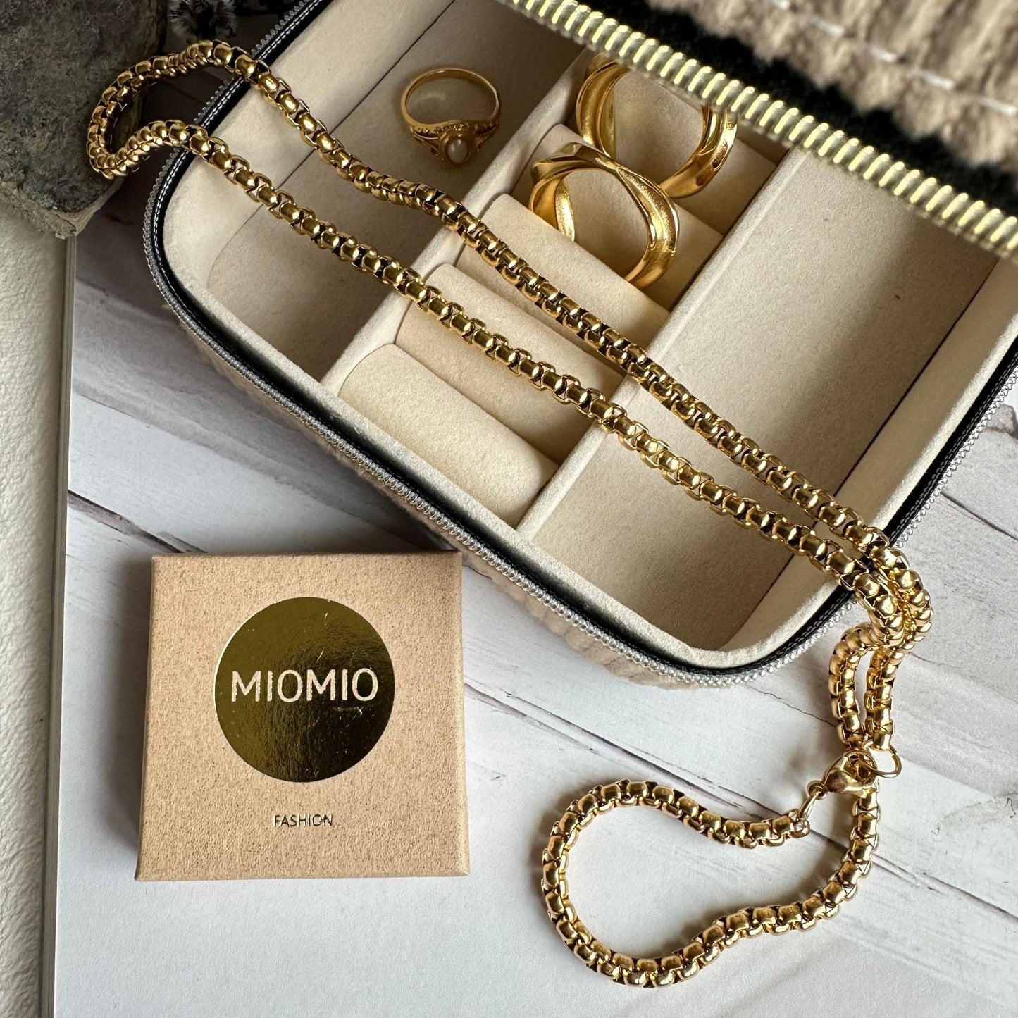 Halskæde Aleandre 18k forgyldt - 59cm - VIAMAJA.DK