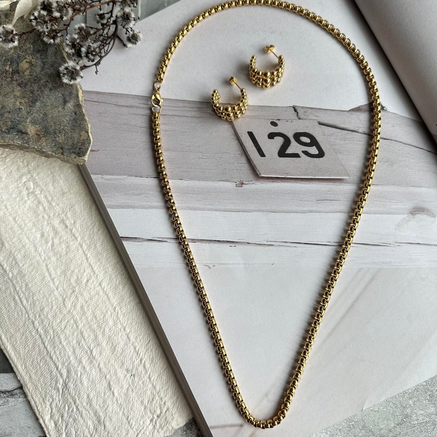 Halskæde Aleandre 18k forgyldt - 59cm - VIAMAJA.DK