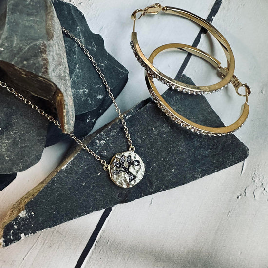 Halskæde Livets træ - forgyldt - VIAMAJA.DK