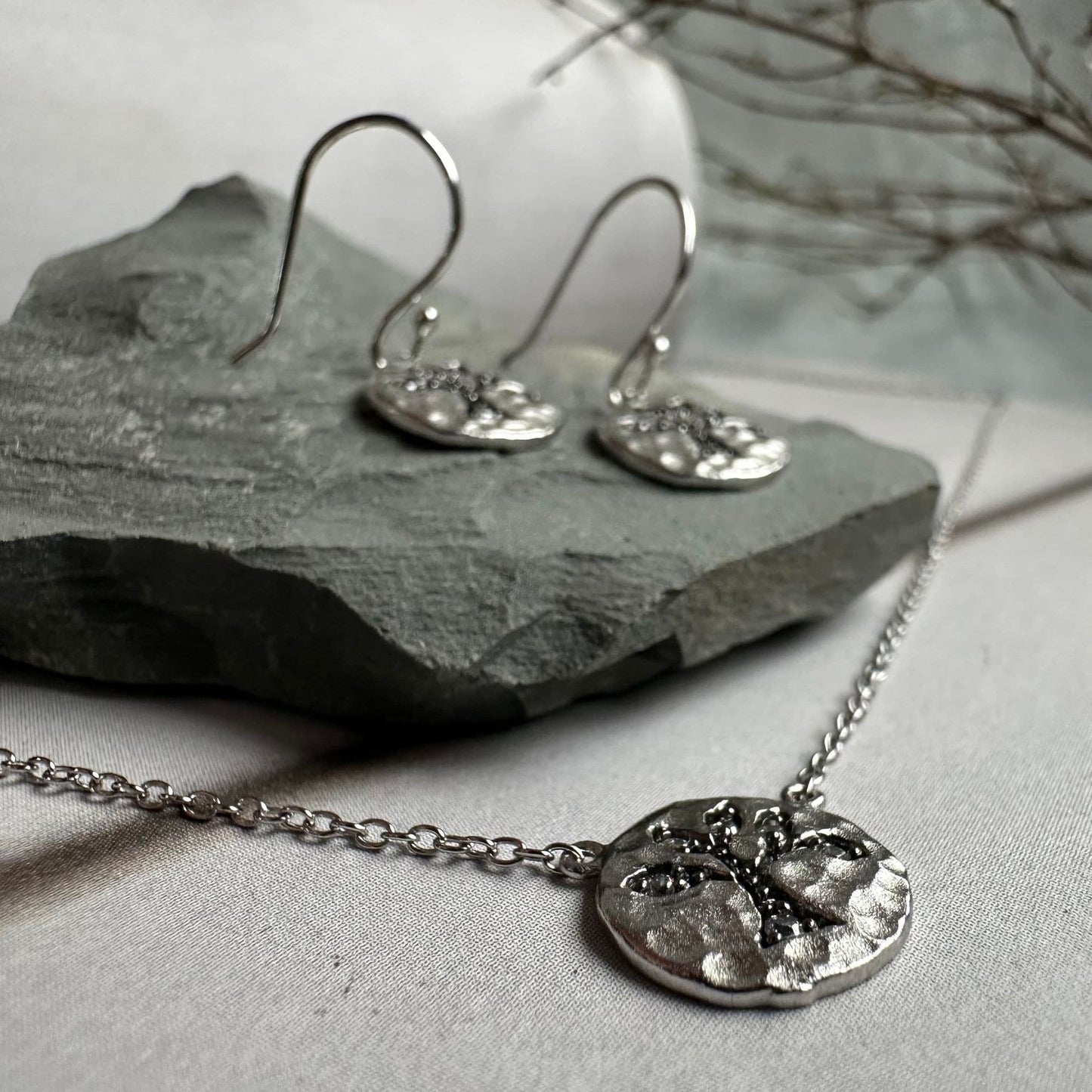 Halskæde Livets træ Silver - VIAMAJA.DK