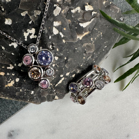 Halskæde Miriam Color - Sterling Silver - VIAMAJA.DK