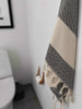 Hamam badehåndklæde – Diamond sort – 90×180