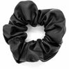 Hår elastik - Scrunchie sort læder