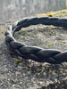 Hårbøjle - Flettet BLACK