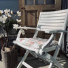 Havehynde futon – Store blomster 40×40