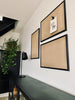 Hessian opslagstavle m. Sort Træramme – 60x40