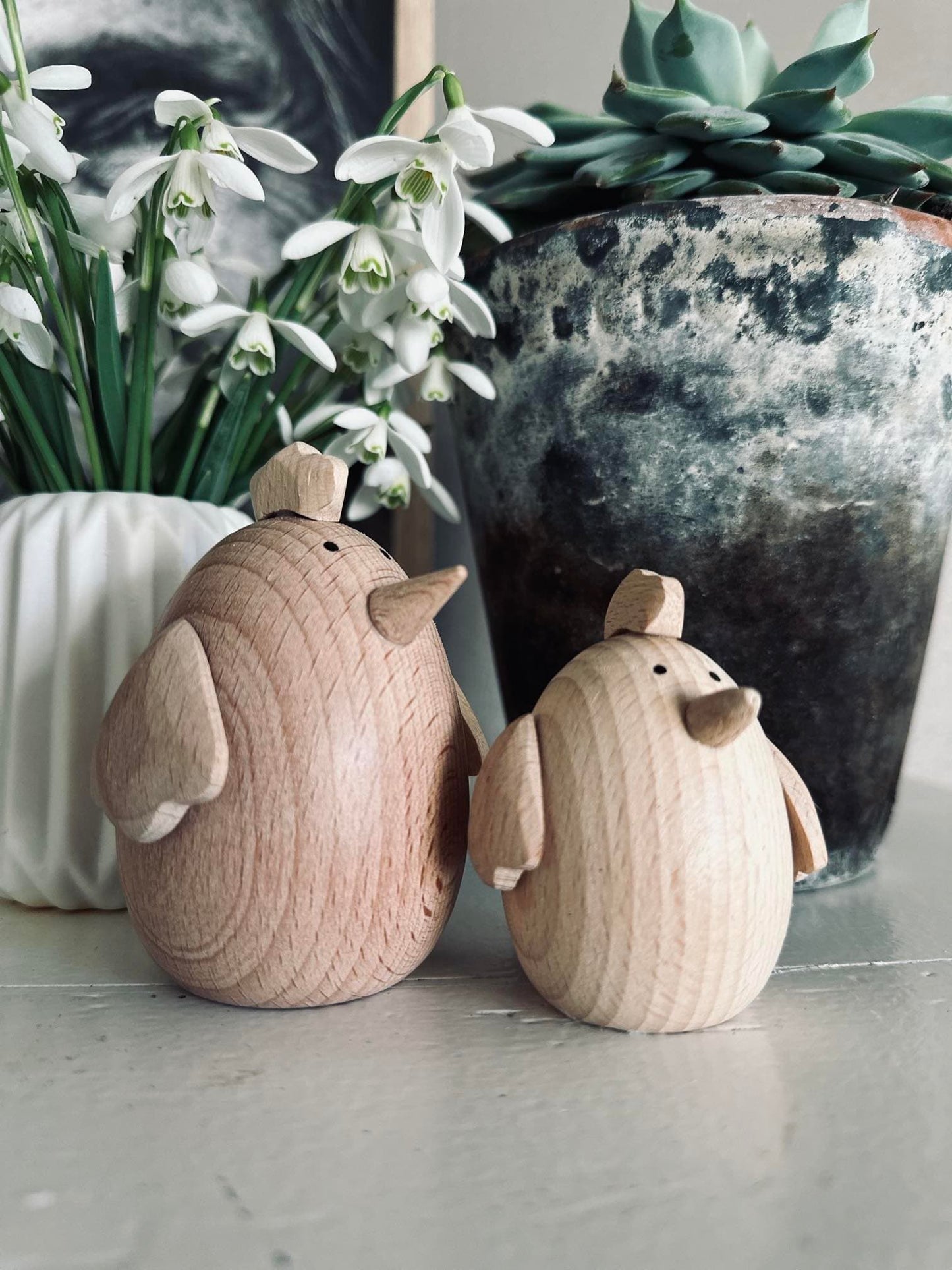 Høne 8,8cm – Bøg stor - VIAMAJA.DK