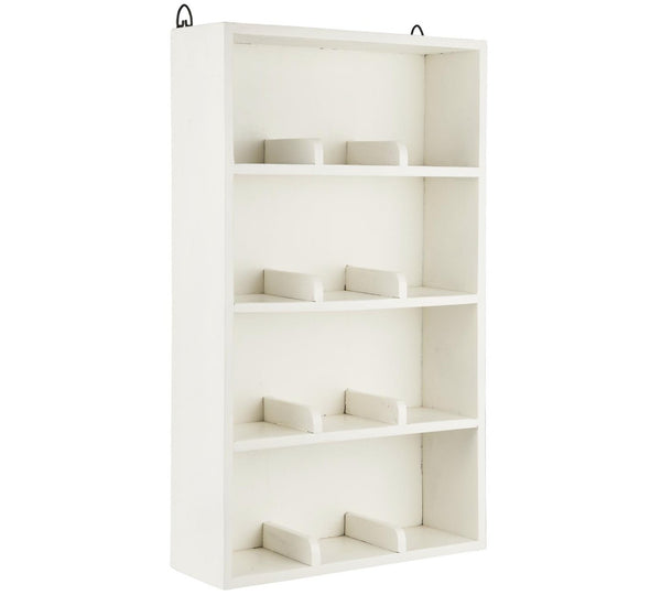 Hylde med opdelte rum – Small white - VIAMAJA.DK