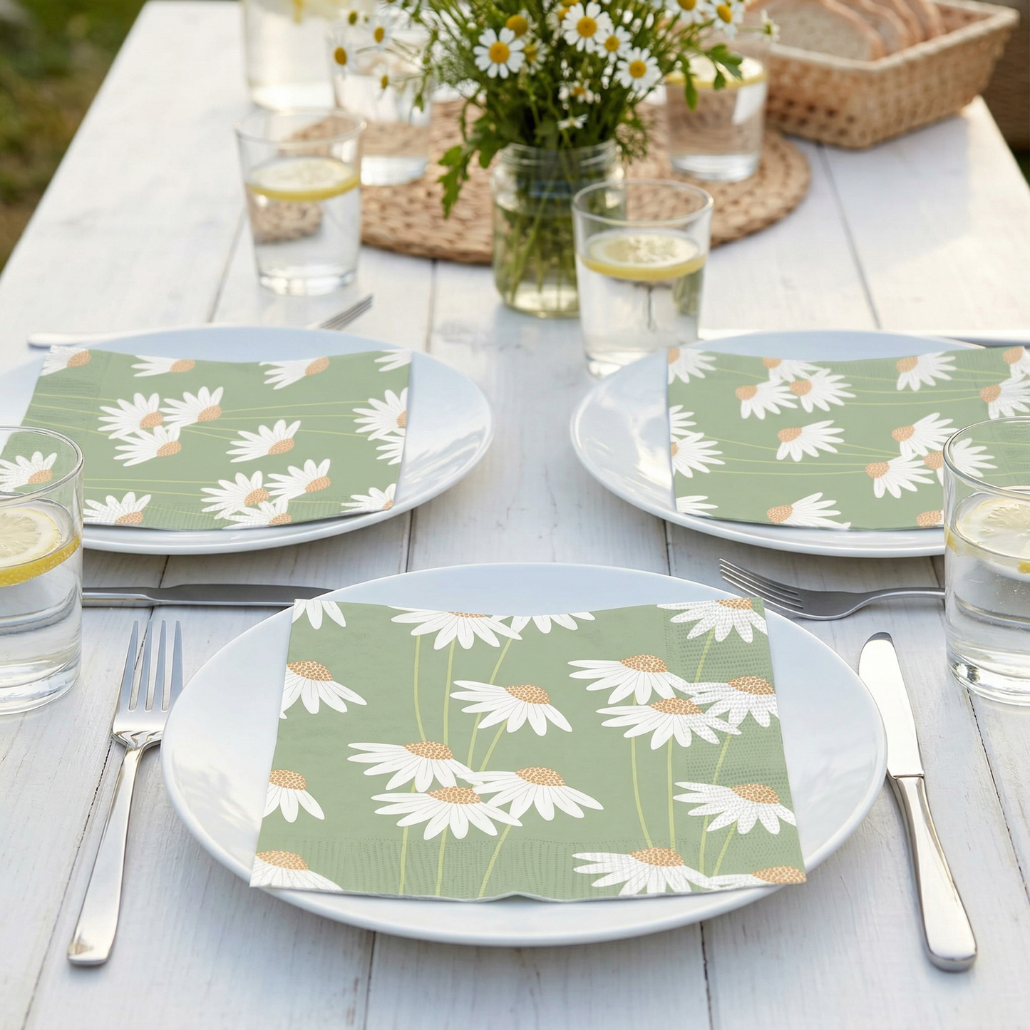 Servietter flower - 20 stk