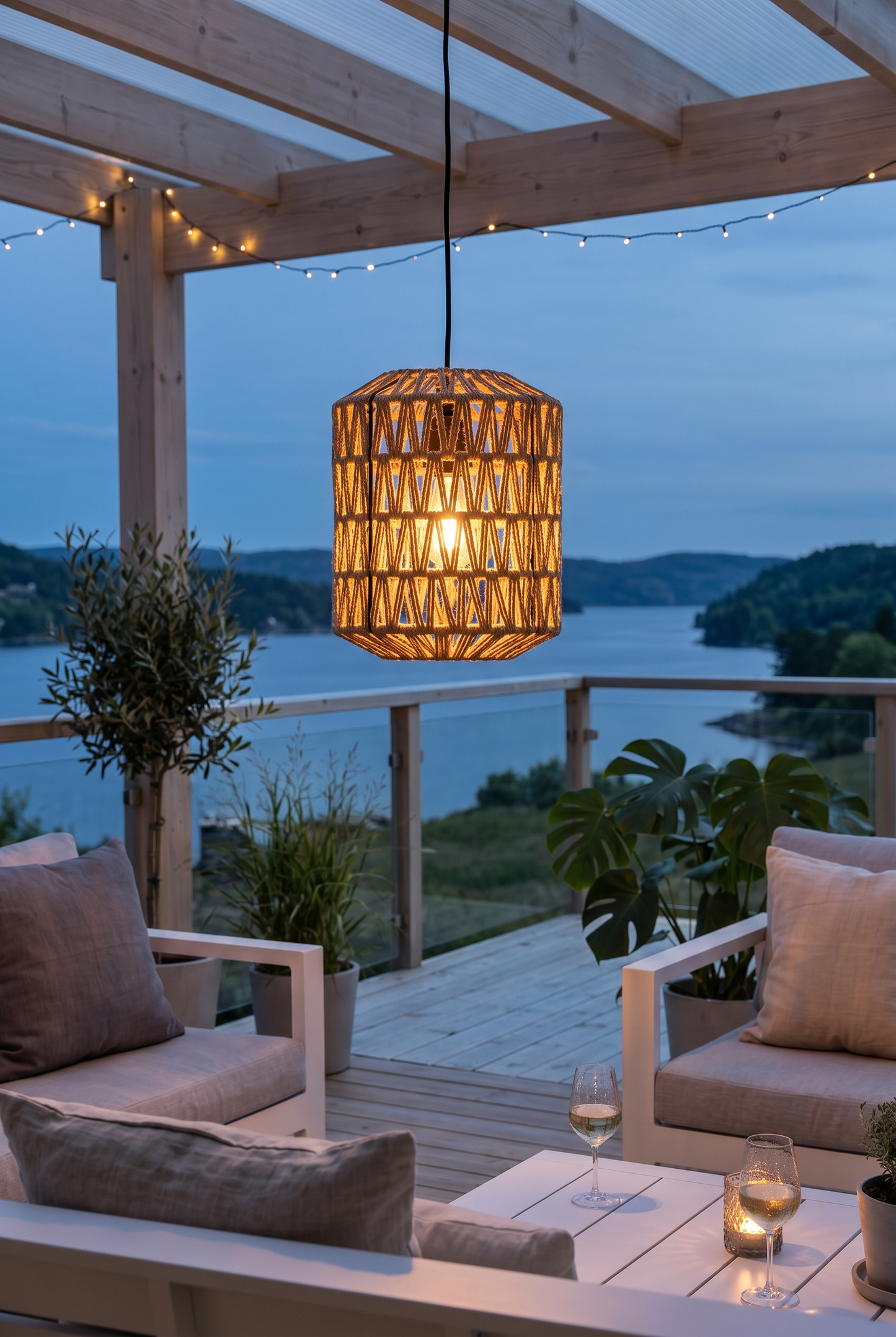 LED lampe til batterier m. Timerfunktion