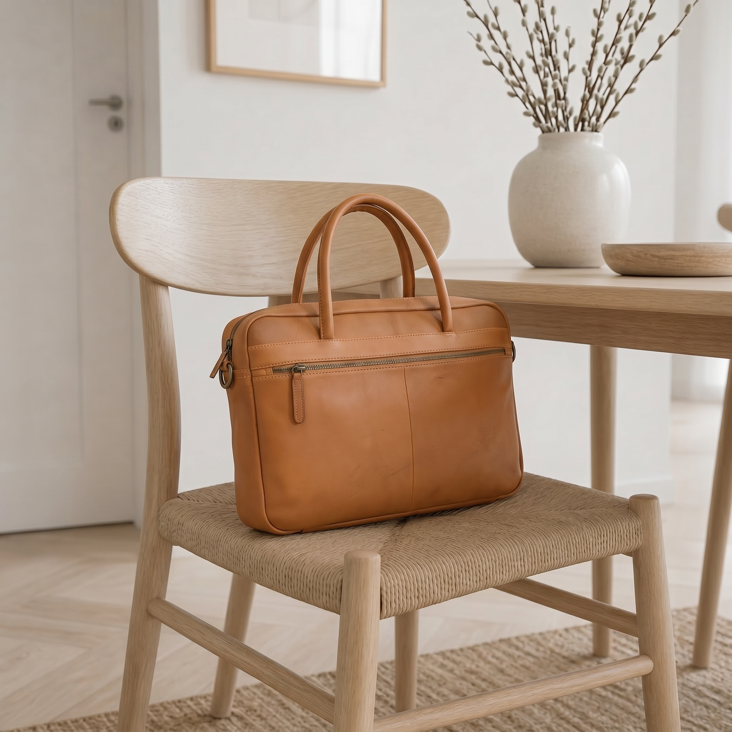 Laptoptaske - Faust cognac