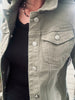 Jakke denim - Kaki