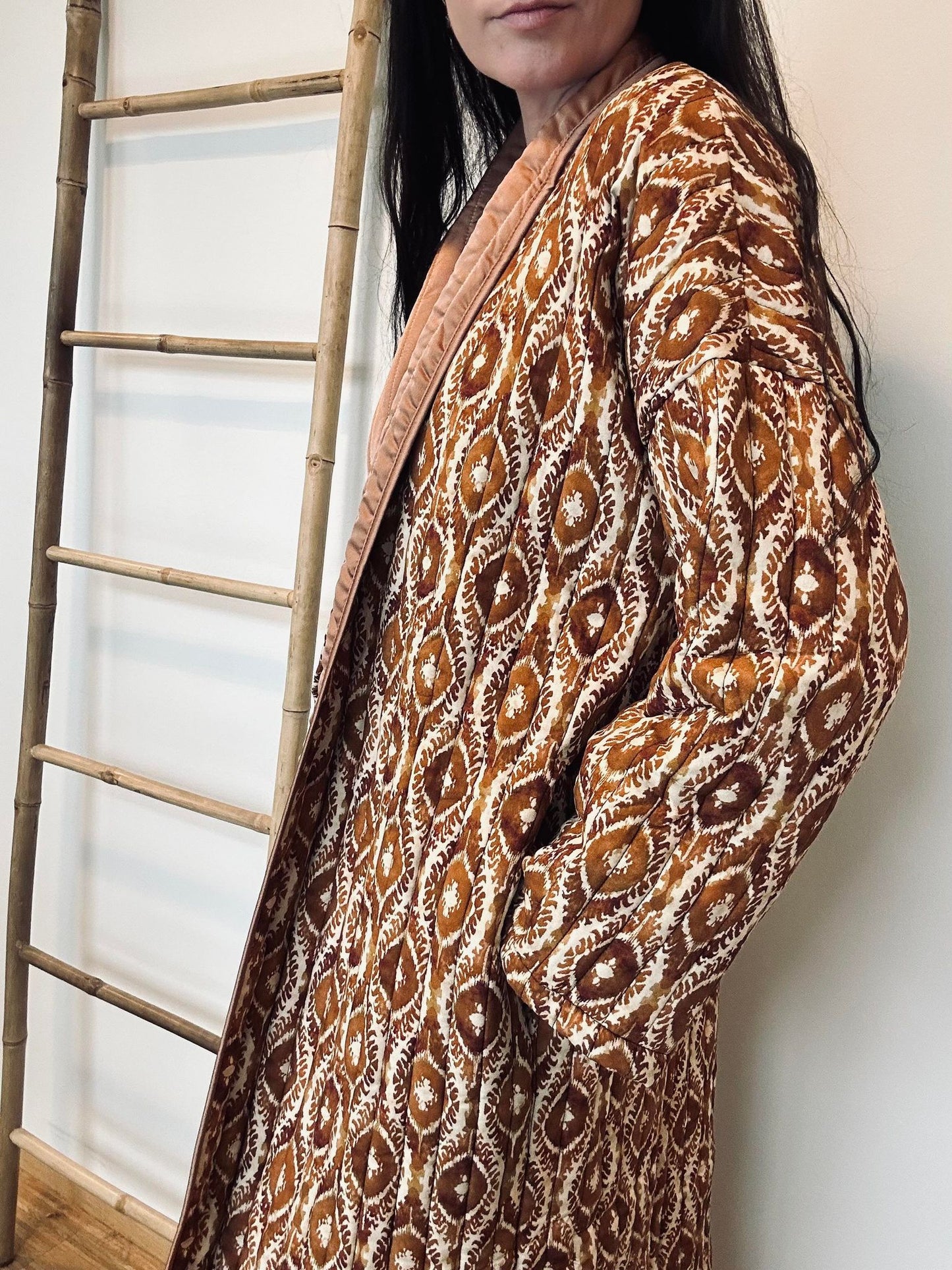 Jakke Quilt cognac - VIAMAJA.DK