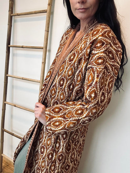 Jakke Quilt cognac - VIAMAJA.DK