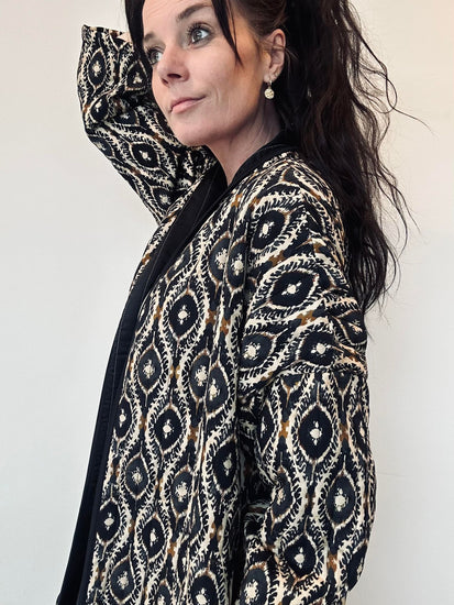 Jakke Quilt sort - VIAMAJA.DK