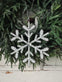 Juleophæng 15cm Snefnug White mix - VIAMAJA.DK