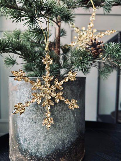 Juleophæng Snefnug m. sten 15cm - VIAMAJA.DK