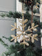 Juleophæng Snefnug mix guld 15cm - VIAMAJA.DK